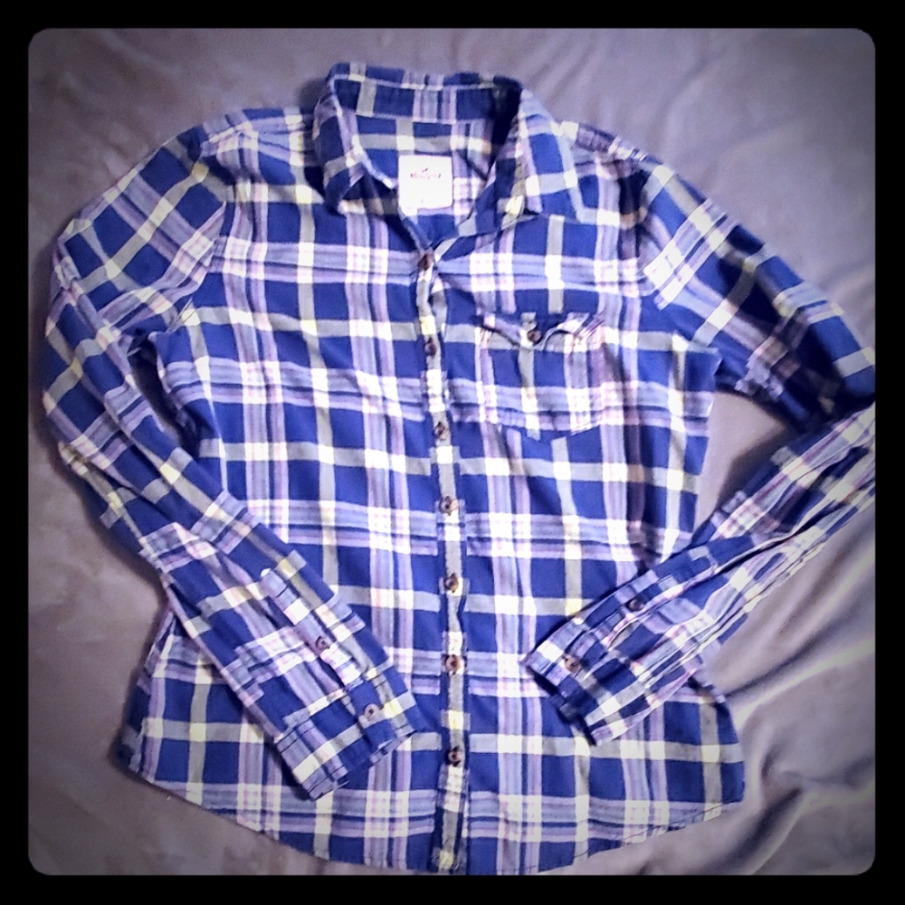 Hollister plaid shirt